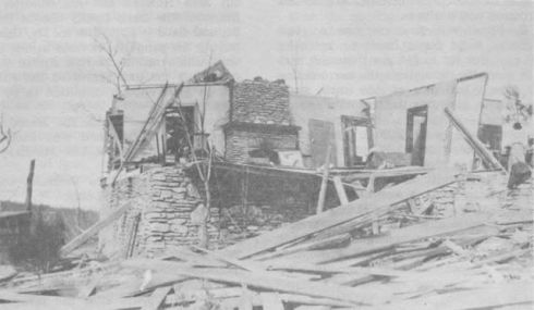 The home of Lucy Woods in Melva, MO  March 1920